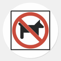 Keine Hunde erlaubt / Keine Haustiere Highway-Zeic