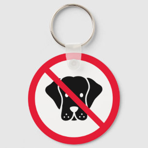 Keine Hunde erlaubt Unterschrift Schlüsselanhäng Schlüsselanhänger