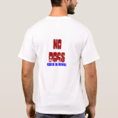KEINE HUNDE T-Shirt (Rückseite)