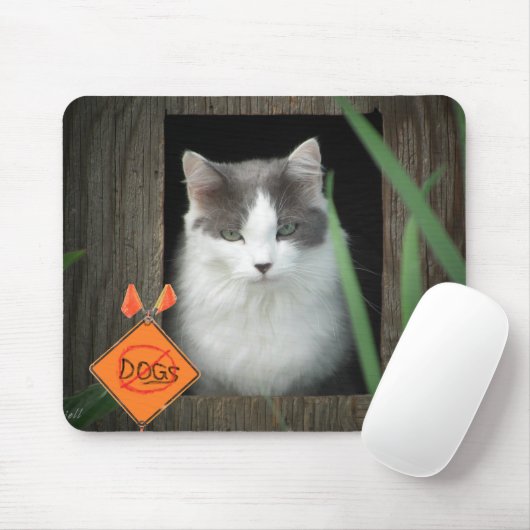 Keine Hunde Zone Kitty Mousepad (Mit Mouse)