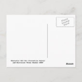 Keine Hurrikane Postkarte (Rückseite)