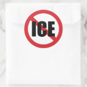 Keine ICE Runder Aufkleber (Tasche)