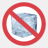 Keine ICE Runder Aufkleber (Vorderseite)