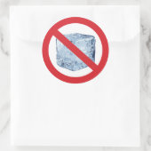 Keine ICE Runder Aufkleber (Tasche)