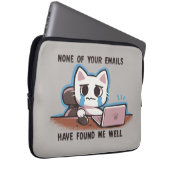 Keine Ihrer E-Mails hat mich gut gefunden Laptopschutzhülle (Vorne Rechts)