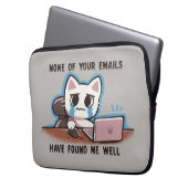 Keine Ihrer E-Mails hat mich gut gefunden Laptopschutzhülle (Vorderseite Links)