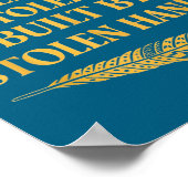 Keine illegale gestohlene Land-Illustration Poster (Ecke)