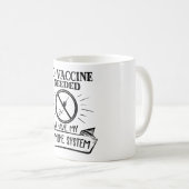 Keine Impfung erforderlich Anti-Impfstoff-Druck Kaffeetasse (VorderseiteRechts)