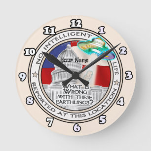 Keine intelligente Lebensform SciFi Politische Uhr