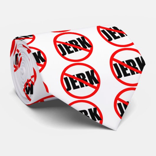 Keine Jerk Zone Krawatte (Gerollt)