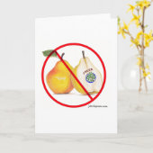 Keine Joker mit Birnen-Karte Karte (Gelbe Blume)