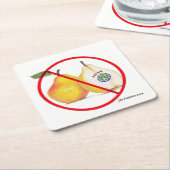Keine Joker mit Birnen-Untersetzer Rechteckiger Pappuntersetzer (angewinkelt)