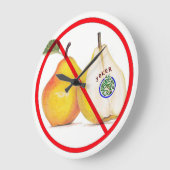 Keine Joker mit Birnenuhr Große Wanduhr (Winkel)