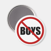 Keine Jungs erlaubt Icon Magnet (Vorderseite/Rückseite)