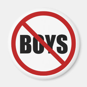 Keine Jungs erlaubt Icon Magnet
