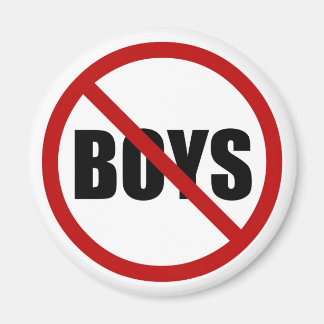 Keine Jungs erlaubt Icon Magnet