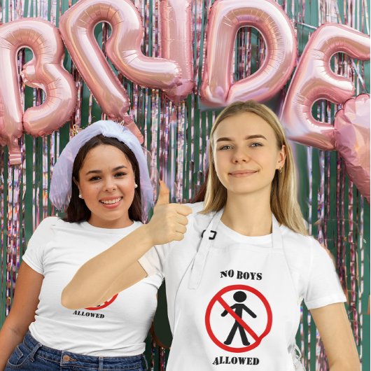 Keine Jungs erlaubt Schürze