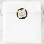 KEINE Junk Mail Bitte Aufkleber (Tasche)