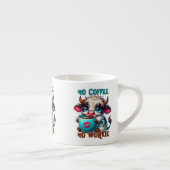 Keine Kaffee, keine Arbeit Espressotasse (Rechts)