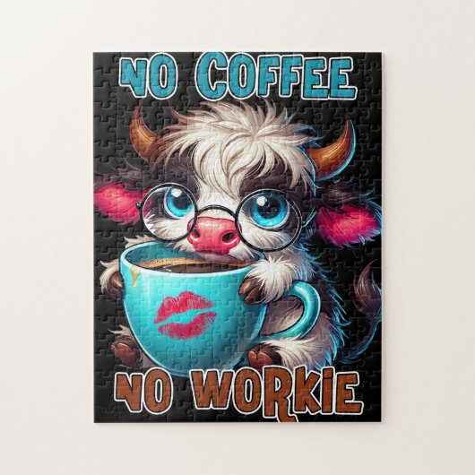 Keine Kaffee, keine Arbeit Puzzle (Vertikal)
