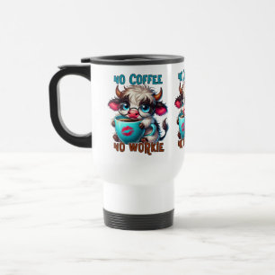 Keine Kaffee, keine Arbeit Reisebecher