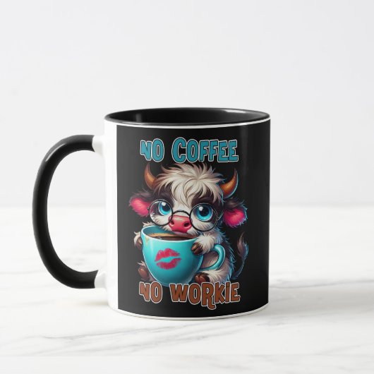 Keine Kaffee, keine Arbeit Tasse (Links)