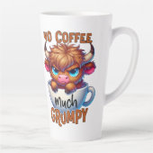Keine Kaffee Viel Mürrisch  Milchtasse (Rechts)