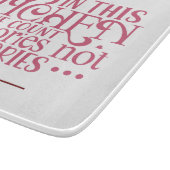 KEINE Kalkulationsabteilung Schneidebrett (Ecke)