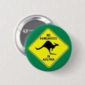 Keine Kängurus in Österreich Button (Vorne & Hinten)