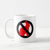 Keine Kaninchen erlaubt Kaffeetasse (Links)