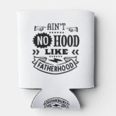 Keine Kapuze wie Vintages Textdesign der Vaterscha Dosenkühler (Rückseite)