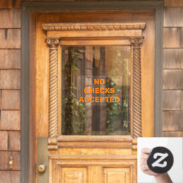 Keine Karo Fensteraufkleber