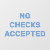 Keine Karo Fensteraufkleber (Blatt)