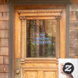 Keine Karo Fensteraufkleber