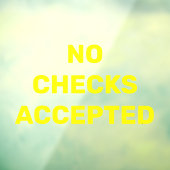 Keine Karo Fensteraufkleber (Blatt 3)