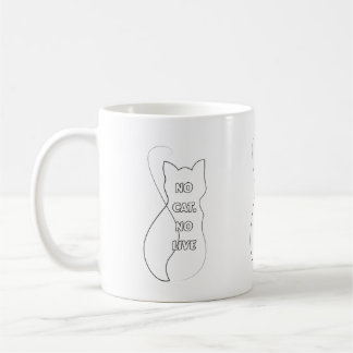 Keine Katze, Kein Leben Lustige Katzenliebhaber Ka Kaffeetasse