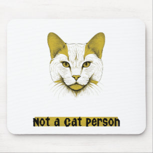 Keine Katze Person - Katzen-Design - Mauspad