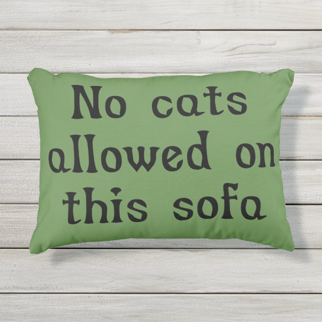 Keine Katzen erlaubt auf diesem Sofa Kissen Für Draußen (Vorderseite)