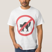 Keine Katzen! T-Shirt (Vorderseite)
