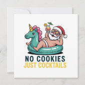 Keine Kekse nur Cocktails Weihnachten (Vorderseite)