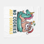 Keine Kekse nur Cocktails Weihnachten Fleecedecke (Vorderseite (Horizontal))