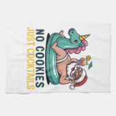 Keine Kekse nur Cocktails Weihnachten Geschirrtuch (Horizontal)