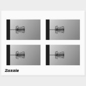 Keine Kette, kein Gewinn Rechteckiger Aufkleber (Blatt)