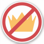 KEINE KINDER! Anti-Trump Aufkleber (Vorderseite)