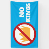 KEINE KINDER! Anti-Trump Blue Banner (Vertikal)