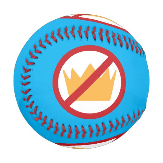 KEINE KINDER! Anti-Trump Blue Baseball (Vorderseite Links)