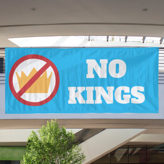 KEINE KINDER! Anti-Trump Blue OD Banner