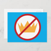 KEINE KINDER! Anti-Trump Blue Postcard Postkarte (Vorne/Hinten)