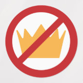 KEINE KINDER! Anti-Trump Etiketten (Design 2)