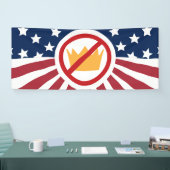 KEINE KINDER! Anti-Trump-Flagge Banner (Messe)